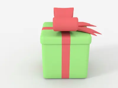 Present Box 3D model