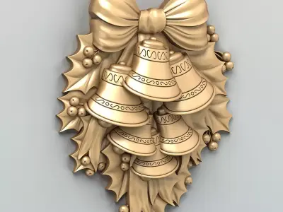 Carved decor central 024 3D model