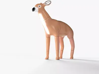 Deer decoy Low-poly 3D model