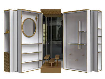 Majestic box dressing room 3D model