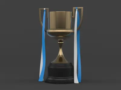 Trophy Cup 3D model 9
