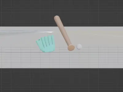 Kelengkapan Sport Low-poly 3D model