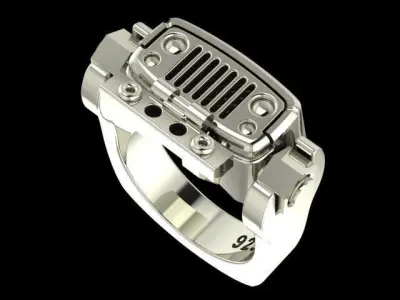 Jeep mechanical ring 3D print model