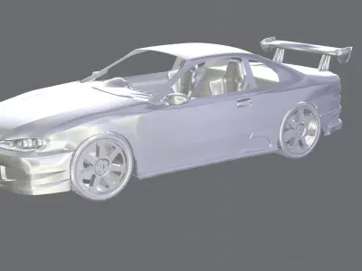 Nissan silvia S15 Mona lisa 3D print model
