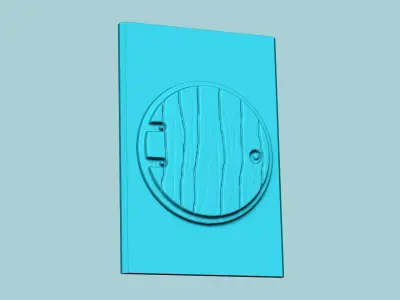 Stamp 111 LOTR Hobbit Door - Fondant Decoration Maker Toy 3D print model
