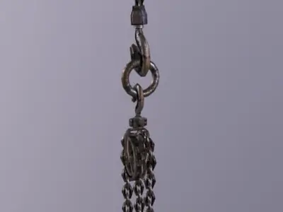 Old Rust Chain Low-poly 3D model