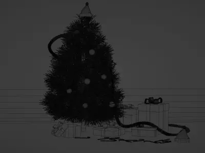 christmas pine tree 3D model