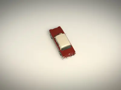 Low Poly Sedan Car 05 Low-poly 3D model