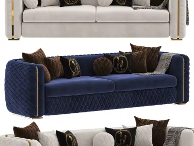 UPHOLSTERED FURNITURE MARRAKECH Low-poly 3D model
