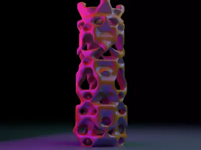 3d printable totem inspired decorative statue Free 3D print model