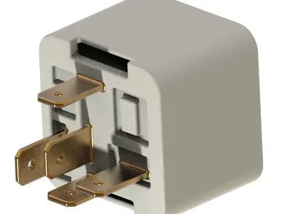Auto Car Relay Switch 3D print model
