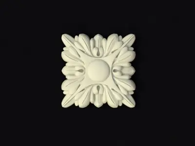 Central decor ornament for furniture 3D model 533