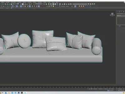 Decorative pillows Low-poly 3D model
