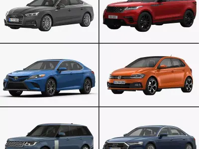 My Car Collection Vol 5 2018 3D Model Pack