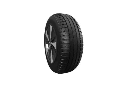 Car Tire And wheel model 3D model