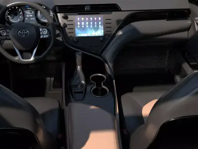 Toyota Camry -Rigged- Render Ready-unreal-vray-redshift Low-poly 3D model