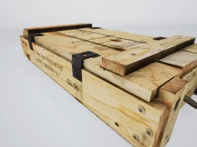 2- weapon crate Low-poly 3D model