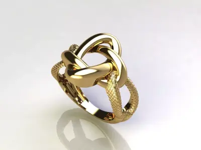 Fancy Womens Rings Plain Rings Ready STL 3DM Models Rings 3D print model 6