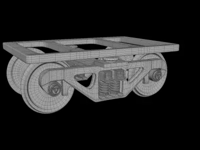 TRAIN BOGIE 3D model