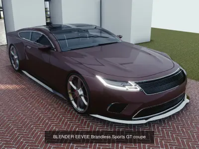 BLENDER EEVEE Brandless 20 car collection volume 5 3D Model Pack