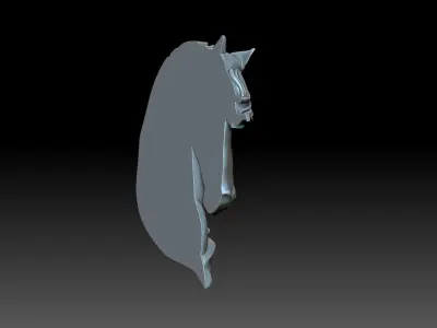 Horse head 3D print model