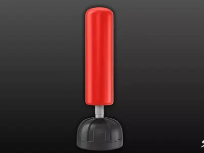 Standing Boxing Bag Low-poly 3D model