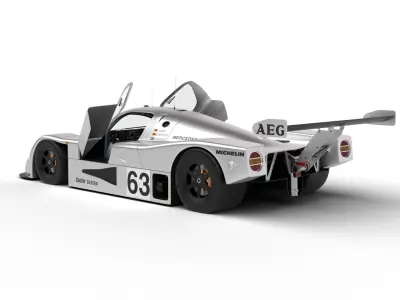 Mercedes Benz C9 1987 Sauber Racing HQ 3d model 3D model