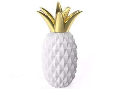 Pineapple Low-poly 3D model