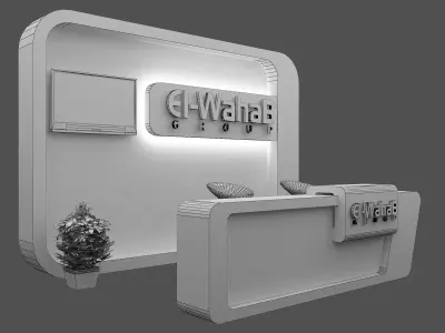 Booth Exhibition Stand a468a 3D model