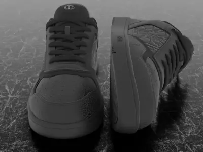 CHRISTIAN DIOR B28 UPTOWN LOW 3D SHOES 3D model