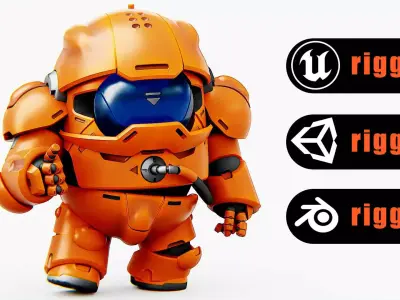 AMONG US   Rigged for Unreal Engine - Unity - MIXAMO 3D model