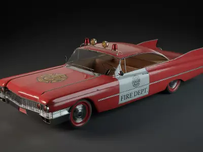 Cadillac Toy Car  Low-poly 3D model Low-poly 3D model