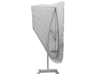 Black Limestone Tribal Sculpture 3D model