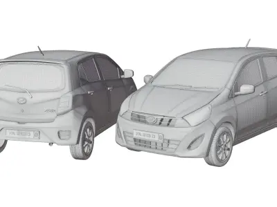 Perodua Axia 3D model