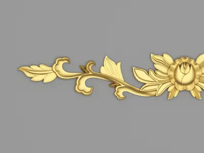 Classic Carved 004 3D model
