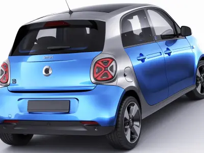 Smart EQ Forfour 2020 3D model
