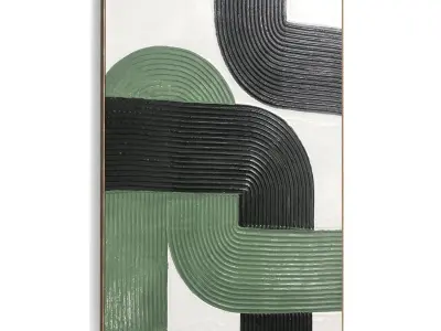 Plaster Two Photo Frame 471 Low-poly 3D model