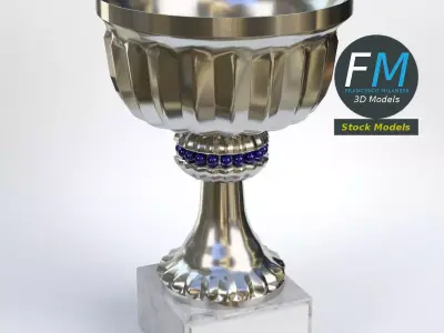 Small trophy cup 1 3D model