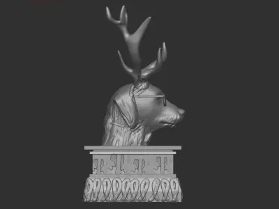 Deer Sculpture 3D print model