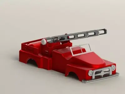 camion de bomberos DF Free 3D model