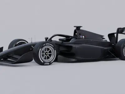Formula 2 2024 Dallara 3D model