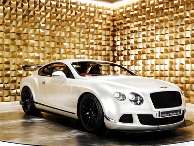 Bentley Continental GT 2017 Low-poly 3D model