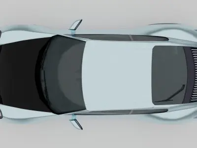 Porsche 911 Carrera S 2020 Low-poly 3D model