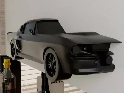 Mustang Shelby GT500 Wall-mounted 3D print model