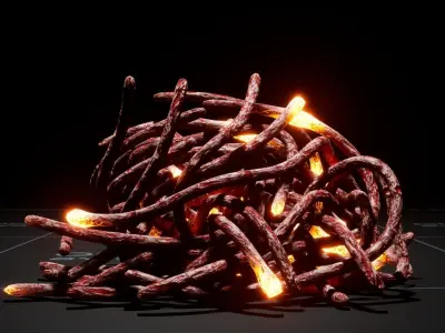 Static Gut Props for ue Low-poly 3D model