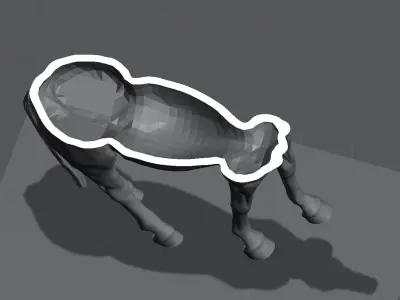 3D Print Ready Irish Sport Horse  3D print model