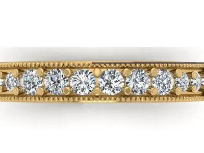  Stylish Diamond Ring ready STL model for print Free 3D print model