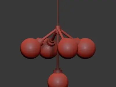 Tech Lighting Mara Chandelier Mini 3D model