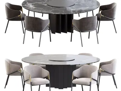 Hammer Guest Side Seating and Exlis Amura Complements 3D model