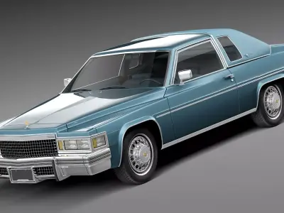 Cadillac DeVille Coupe 1977 3D model